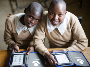 WRGirlsSmilingReading