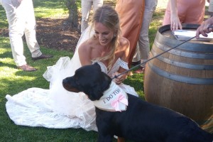 A quite moment with the Bride 