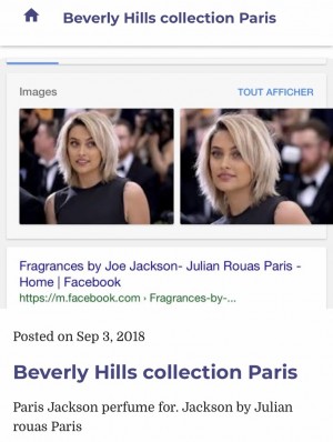 Julian Rouas Paris Jackson Perfume Gold for Michaels Legacy