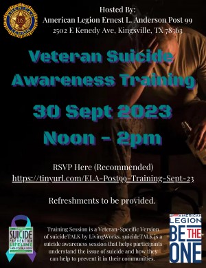 Veteran Suicide Awareness Training