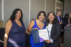 Samia Khair and Noura Bishay Awarding Mayor Farrah N. Khan at She Makes History Award Ceremony 202