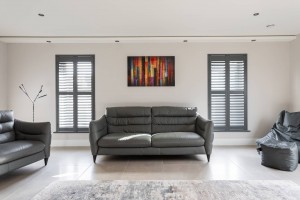 Basalt Grey Plantation Shutters Northern Ireland