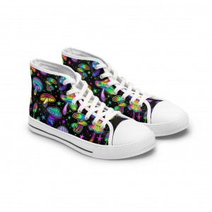 Fungi Dreamscape Rave High Top Canvas Shoes