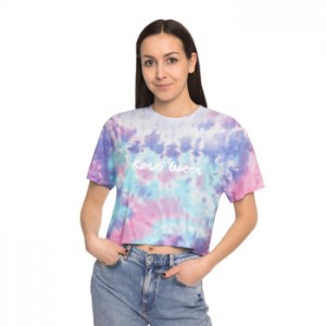 Kandi Queen Tie-Dye Cropped Loose Fit T-Shirt