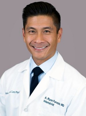 A. Ryan Pureza, MD, an Intensivist with Hoag Hospital Newport Beach