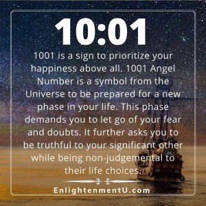 Seeing 1001 Angel Number and its Meaning