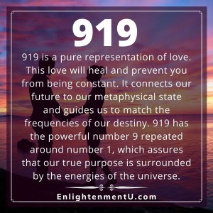 Seeing 919 Angel Number and its Meaning and Symbolism