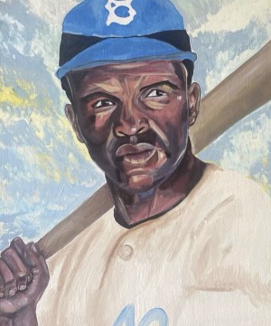Cone Family Print Shop  and their close friend Jackie Robinson 