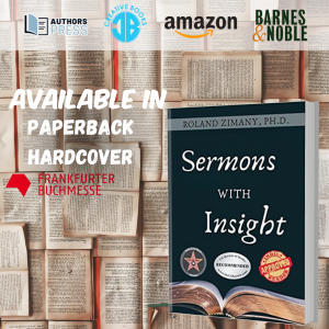 2023 Frankfurter Buchmesse presents Sermons with Insight by Roland Zimany 