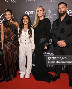 Eva Longoria, Ilyana, Lara Fabián & Kendji Girac at the Global Gift Gala in Paris