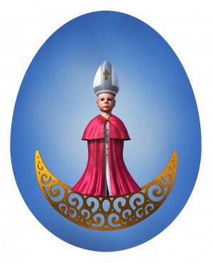 Pope Child, variable dimensions, 2023