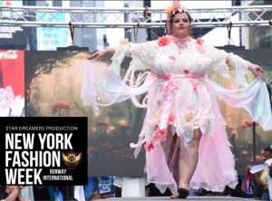 Christa Arthur slayed runway wearing Rojen Morris creation