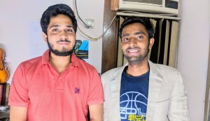 Tarun Poddar with Webgax CEO Sumit Ranjan ( File Photo)