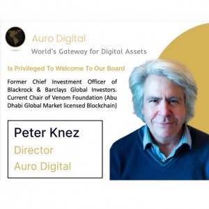 Peter Knez Joins Auro Digital's Board of Directors