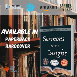 2023 Texas Book Festival presents Sermons with Insight by Roland Zimany Ph.D