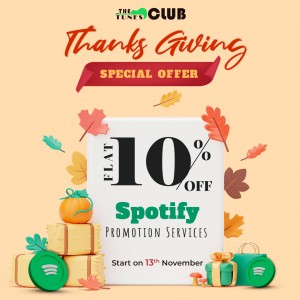Spotify Promotion Services Thanksgiving Offer