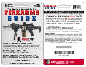 Firearms Guide Activation Card