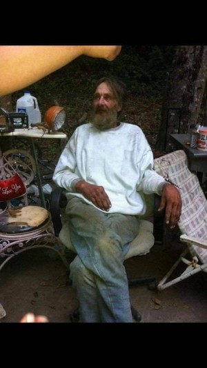 Lee when he was homeless