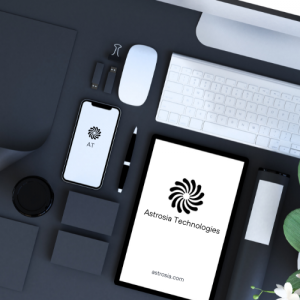 Astrosia Technologies logo on smart devices