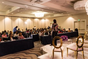 Sharon-Francis Moore, host of conference