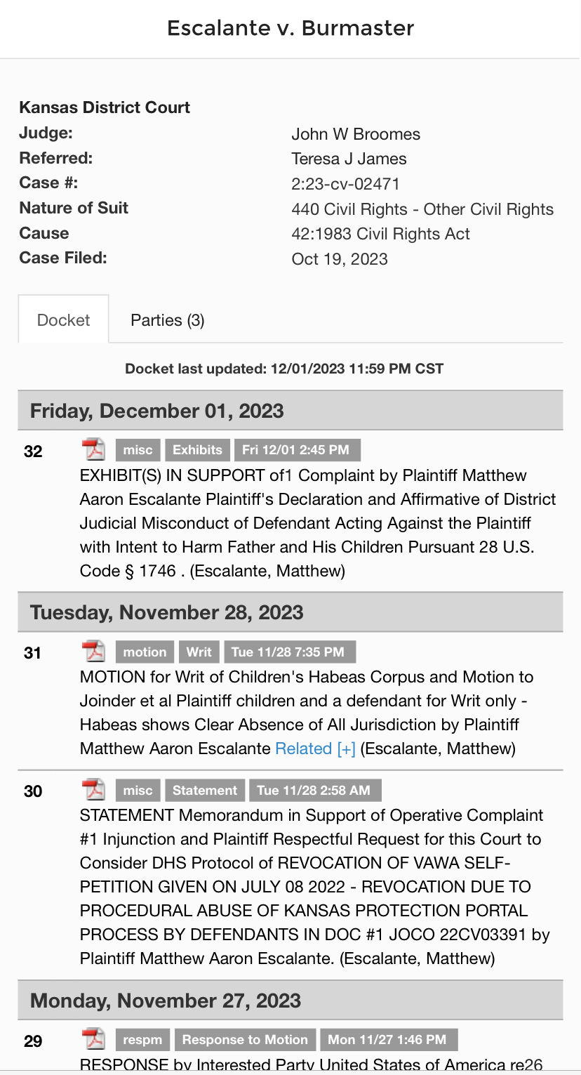 JoCo Judge in KS High Court by Pro Se Alleging Negligence Equal to JoCo Judge in KS High Court by Pro Se Alleging Negligence Equal to