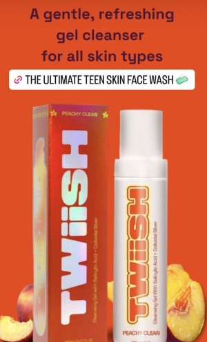 OprahDaily.com Names TWiiSH Peachy Clean Gel Cleanser One the Best Makeup Gifts for Tweens
