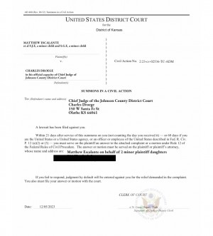 A Gardner Pro Se Dad Places Evidence of Judge Fraud in Burmaster Suit & And Brings Summons onto Chief Judge Droege