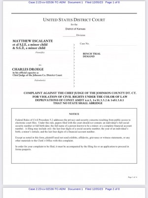 A Gardner Pro Se Dad Places Evidence of Judge Fraud in Burmaster Suit & And Brings Summons onto Chief Judge Droege
