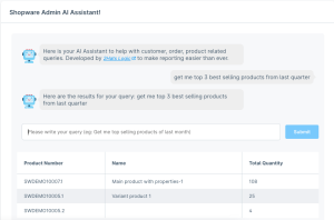 Shopware AI Assistant