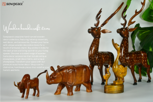 Wooden carved decoratives by sowpeace