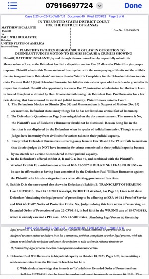 Burmaster Immunity Will Be Denied with a KSA 21-5907 Affirmation 