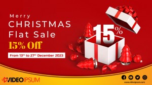 Merry Christmas Flat Sale 15% Off