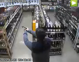 Max Dotson pulls gun on black man. Van Daniel, 