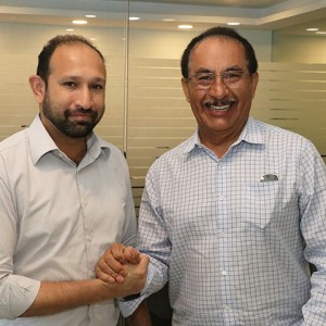 Dr. Motiwala with Hector Quinones from Sydney, Australia