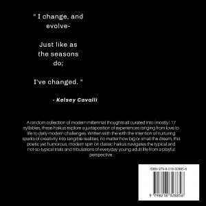 Kelsey Cavalli embarks in new literary journey as first poetry book 'A Few Haikus' is released 
