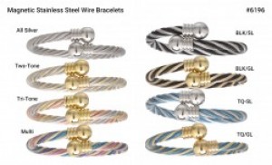 magnetic stainless steel wire bracelet