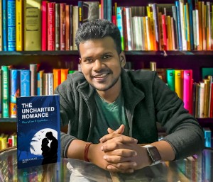 Author Subhankar, with his debut novel, The Uncharted Romance