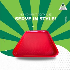 Plastic serving trays