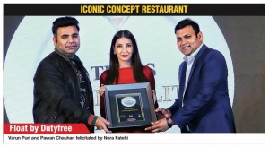 float by duty free awarded by times hospitality icons delhi 2023