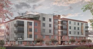 A Rendering of an approved 93-unit condominium building “The Turnhill”