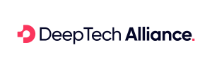 deeptech alliance primary logo tech blue vibrant red rgb