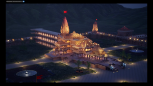 3D Ayodhya Ram Mandir Image 3