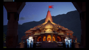 3D Ayodhya Ram Mandir Image 4