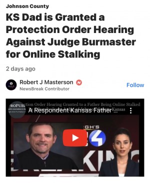 Kansas Family Court Judge Paul Burmaster Named as Defendant in Protection Order Case for Alleged Online Stalking