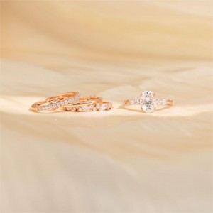 moissanite wedding ring sets