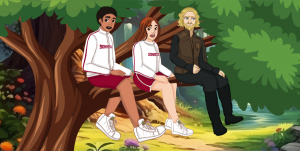 Aria & Liam with Arthur in 