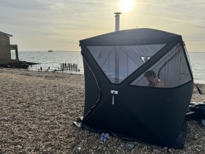 PortaSauna | Portable Wood Fired Sauna Tent - Beach