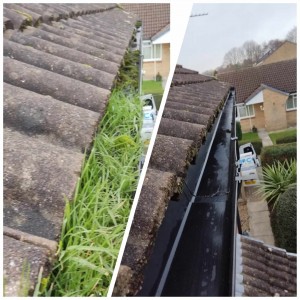 Gutter Cleaning by CGL Window Cleaning Services, Yeovil