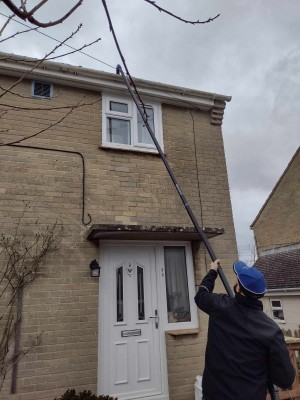 Gutter cleaning by CGL Window Cleaning Services, Yeovil