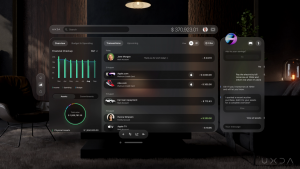 Spatial banking design Apple Vision Pro Cash Flow by UXDA